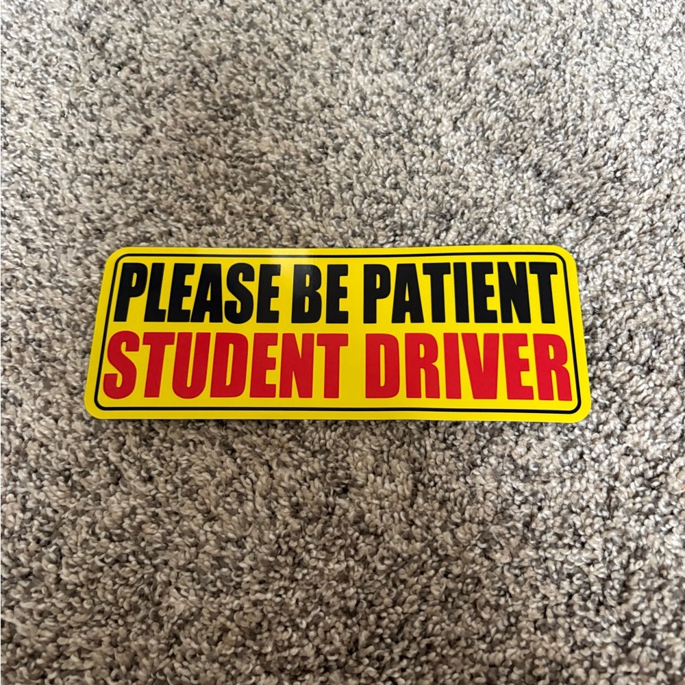 Student Driver Bumper Magnet